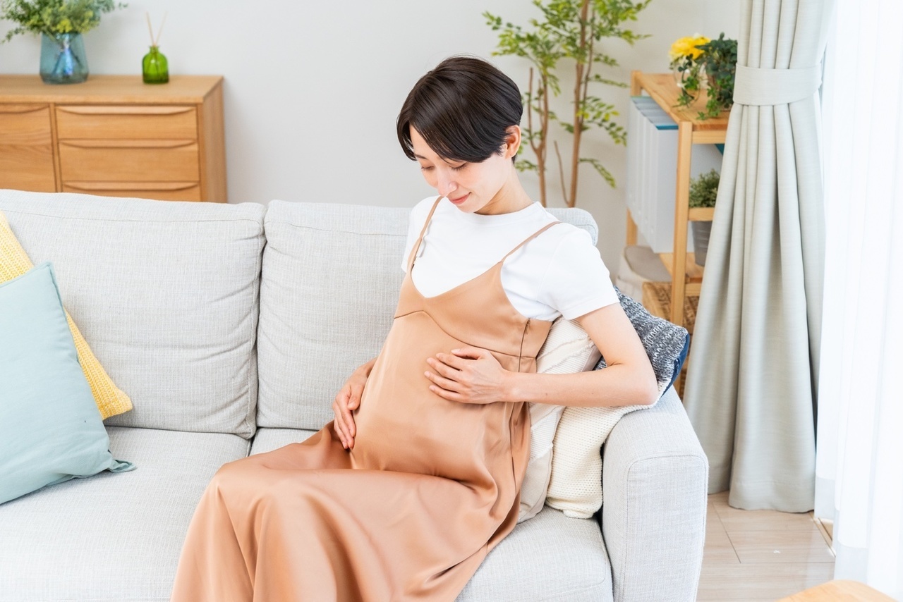 妊娠中の女性の写真